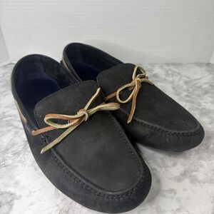 Cole Haan Air Grant Black Leather Driving Loafers Moccasins Mens Size 11.5